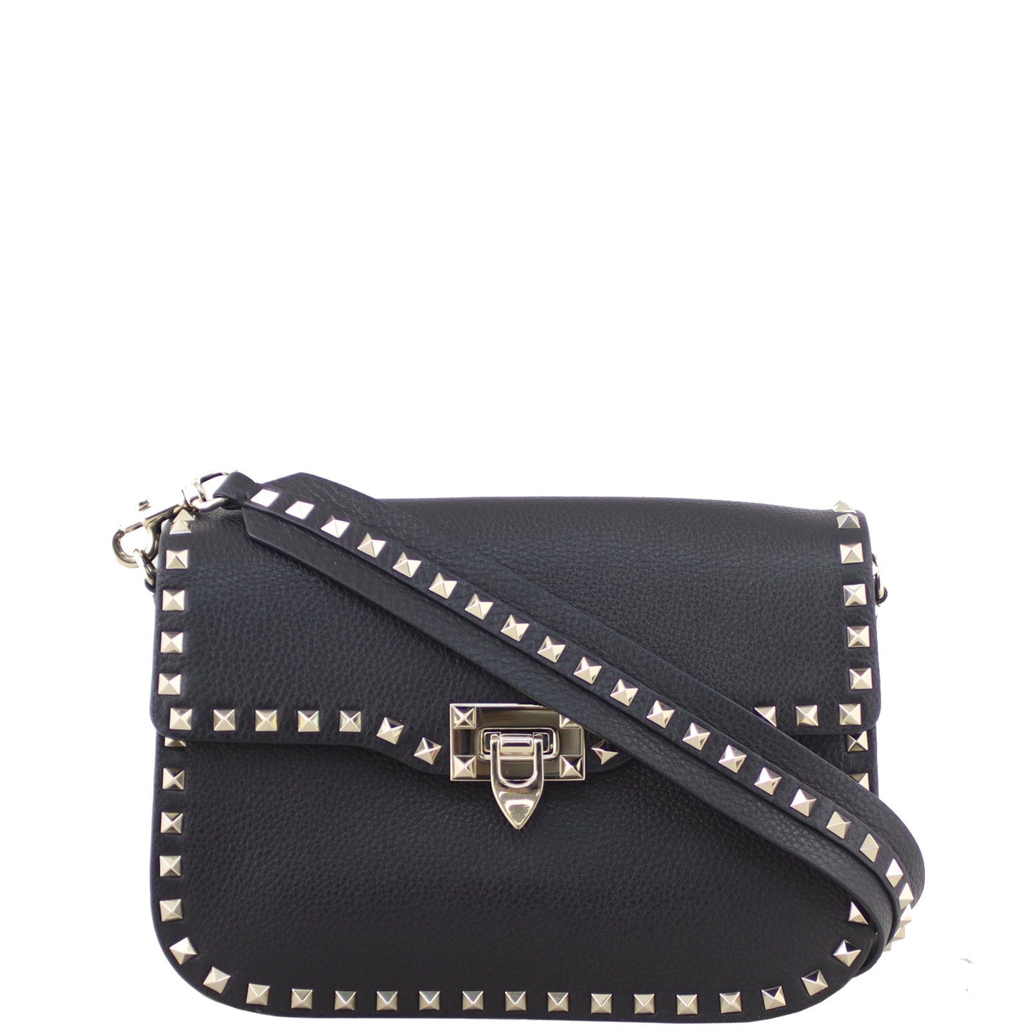 Valentino Rockstud Grainy Calfskin Crossbody