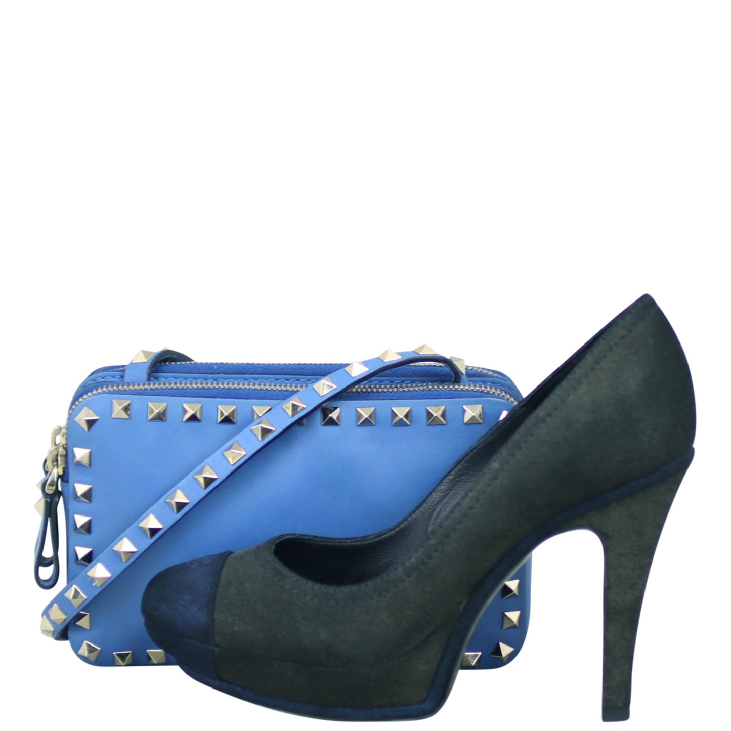 Valentino Rockstud Dual Pouch Crossbody