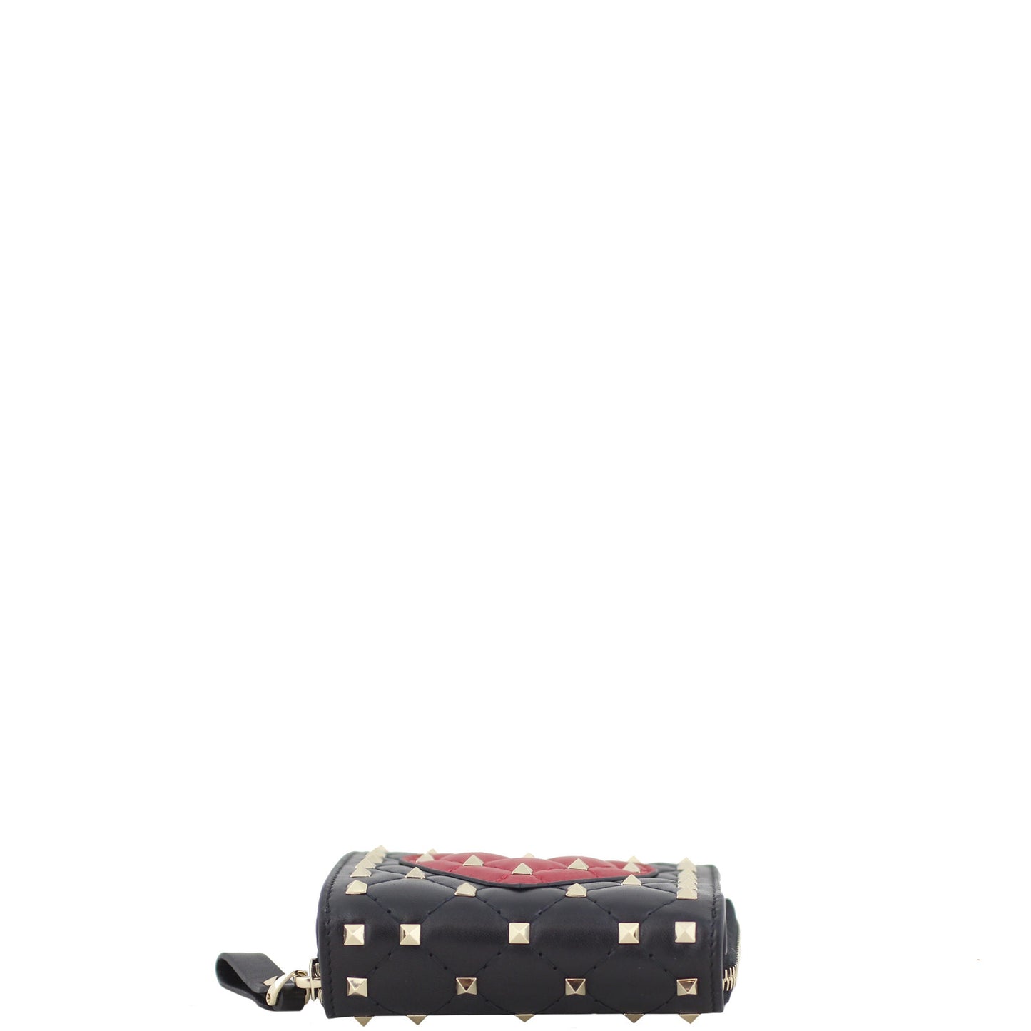 Valentino Rockstud Heart Compact Wallet