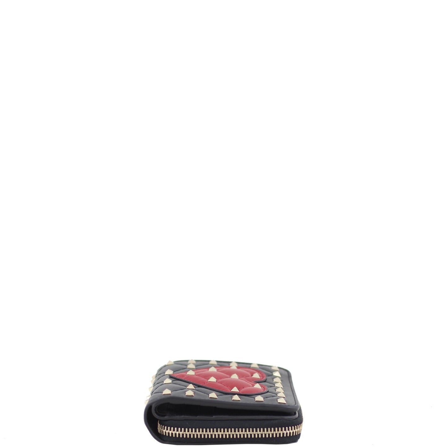 Valentino Rockstud Heart Compact Wallet