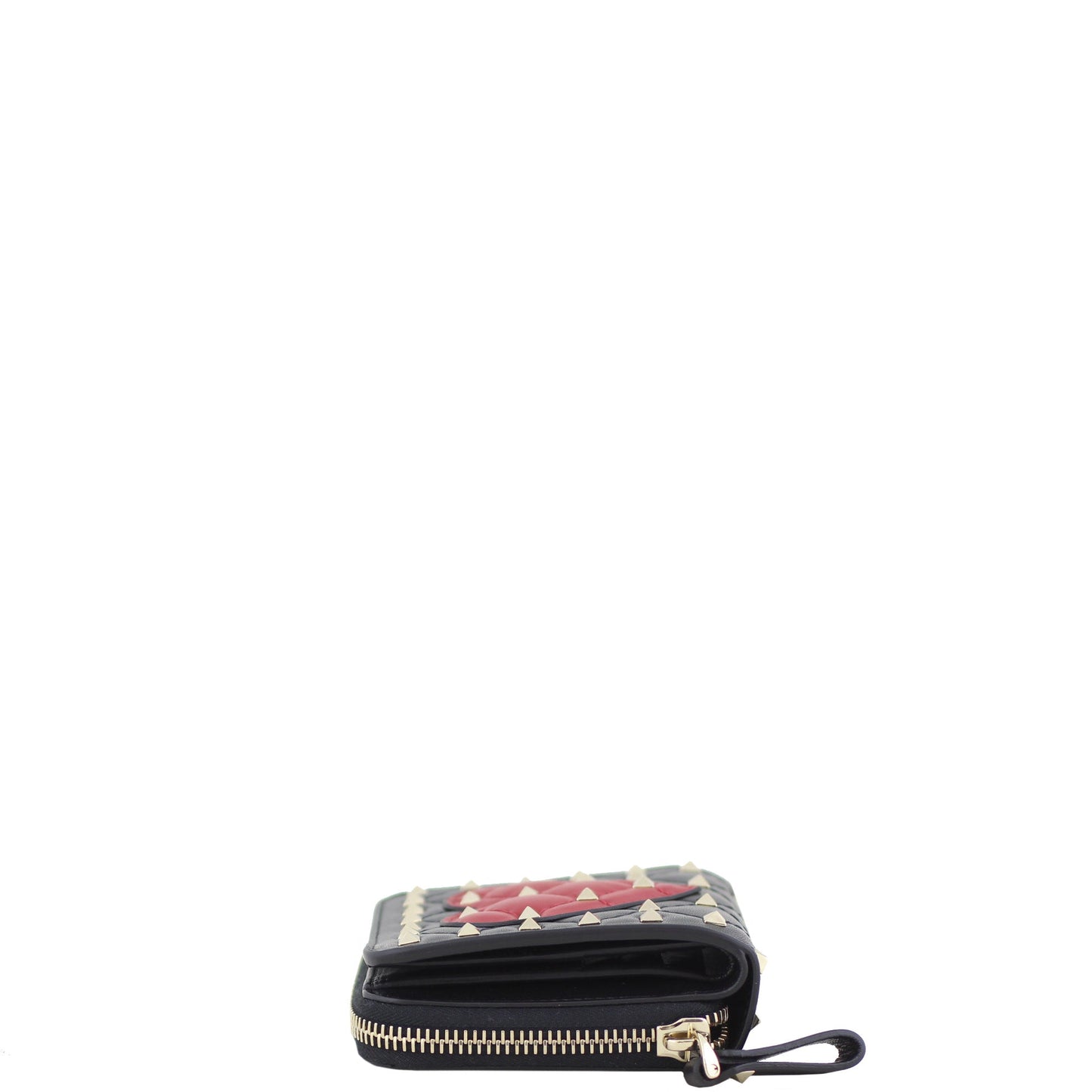 Valentino Rockstud Heart Compact Wallet
