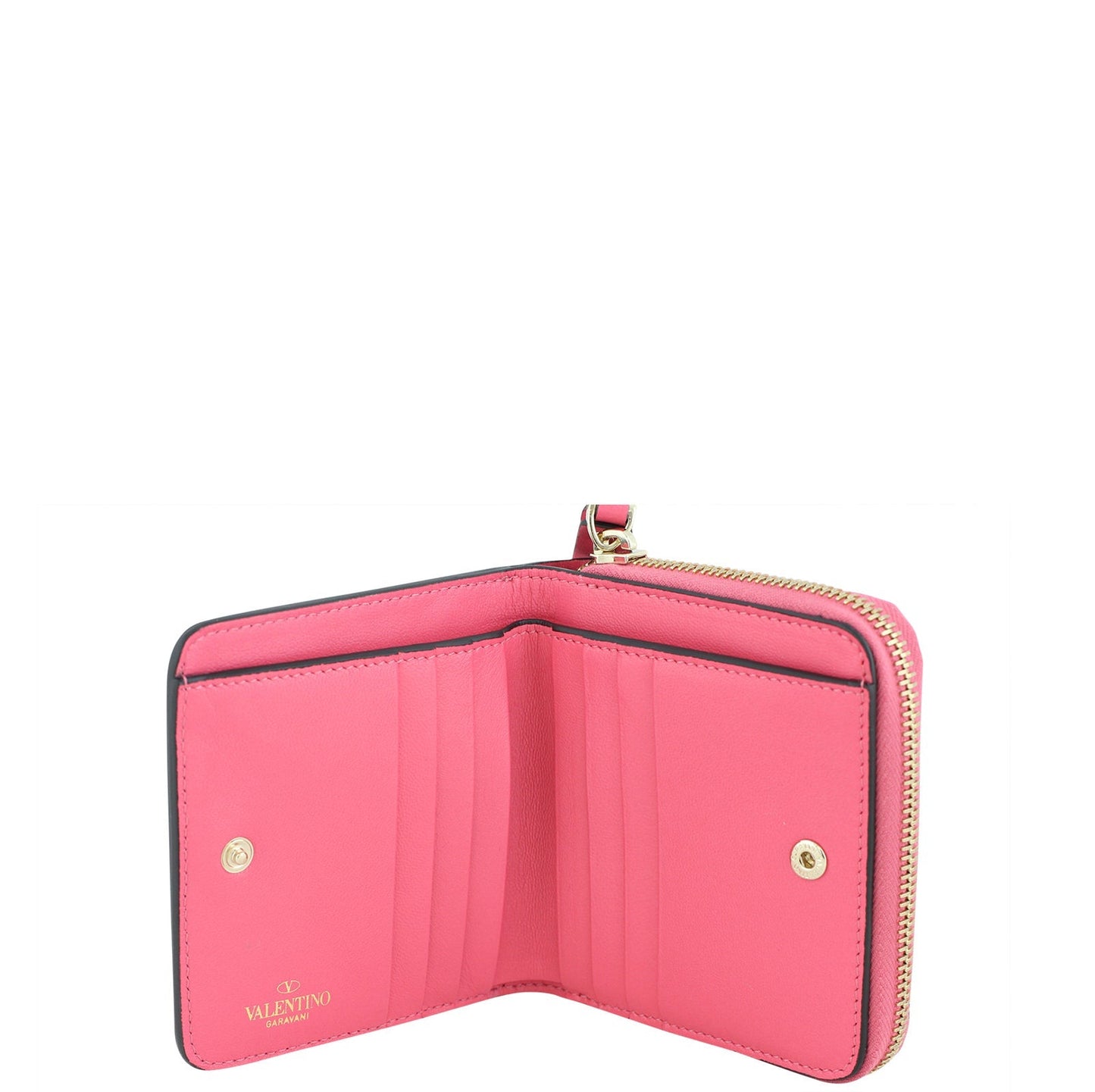Valentino Rockstud Spike Compact Wallet