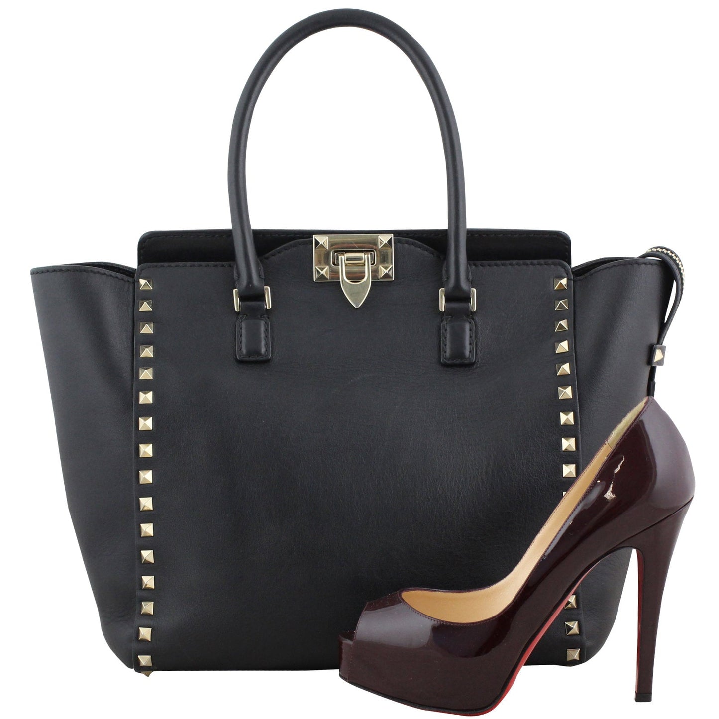 Valentino Rockstud Pagoda Tote
