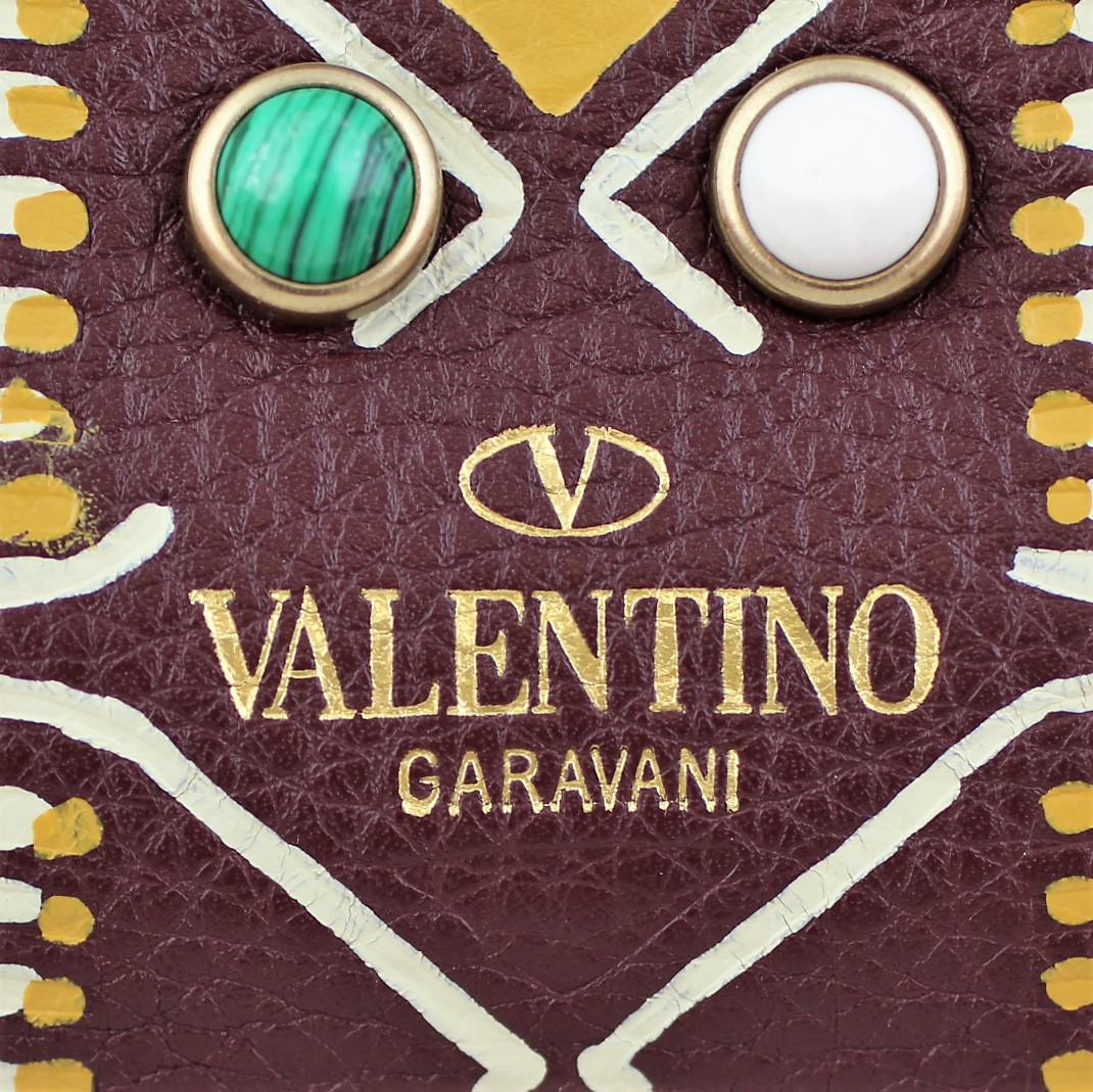 Valentino Tribal Hand-Painted Mini Flap Bag