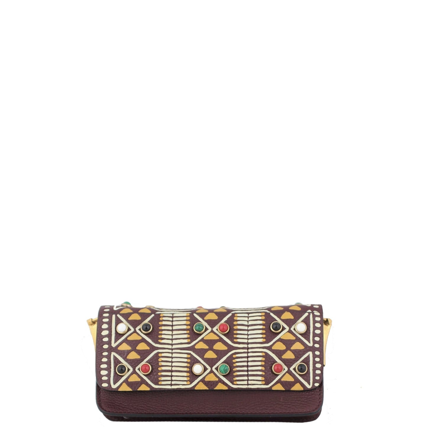 Valentino Tribal Hand-Painted Mini Flap Bag