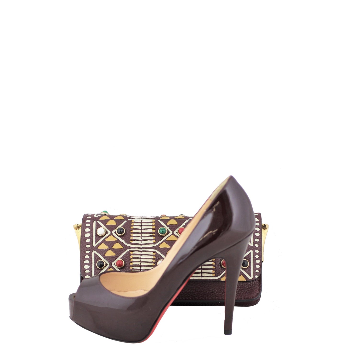 Valentino Tribal Hand-Painted Mini Flap Bag
