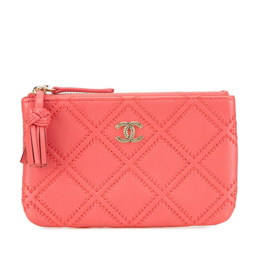 Chanel Matelassé Lambskin Pouch
