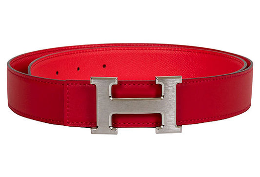 Hermes Red & Bouganville Reversible Belt