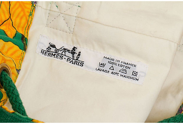 Hermes Yellow Parrots Bucket Bag