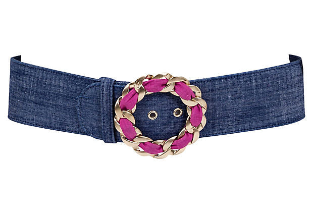 Chanel Denim & Chain Belt