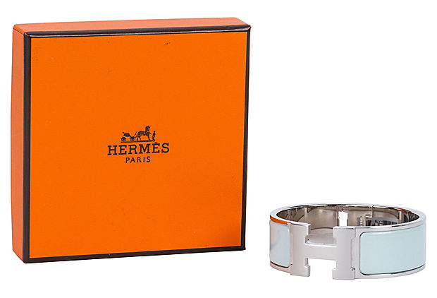 Hermes Vert Argile H Bracelet