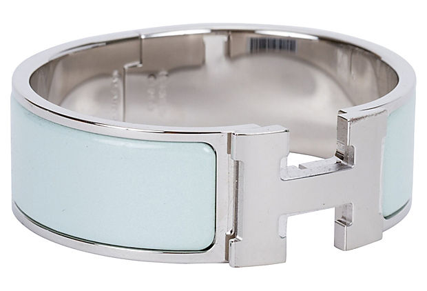 Hermes Vert Argile H Bracelet