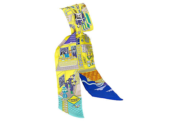 Hermes Yellow & Blue Medor Twilly