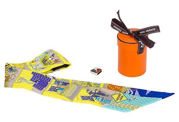 Hermes Yellow & Blue Medor Twilly