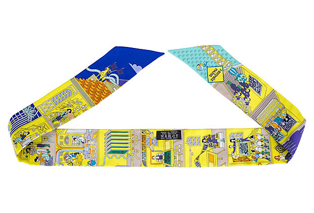 Hermes Yellow & Blue Medor Twilly