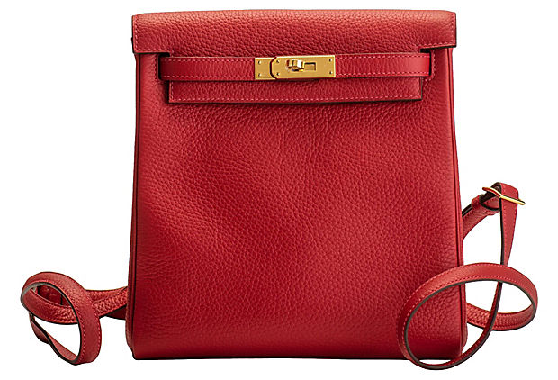 Hermes Rouge Kelly a Dos Backpack
