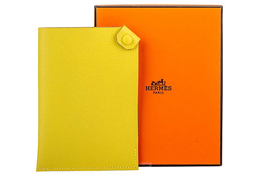 Hermes Lime Epsom Passport Cover