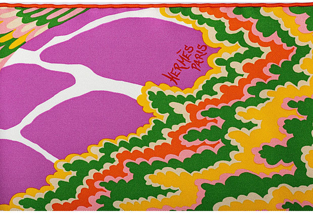 Hermes "Giraffes" Silk Scarf