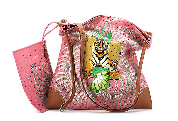 Hermes BN Silk Bag Tiger Barenia Leather