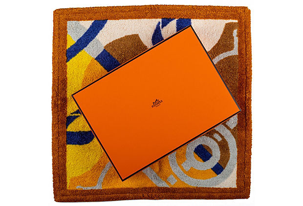 Hermes Terry Cloth Square Bath Towel