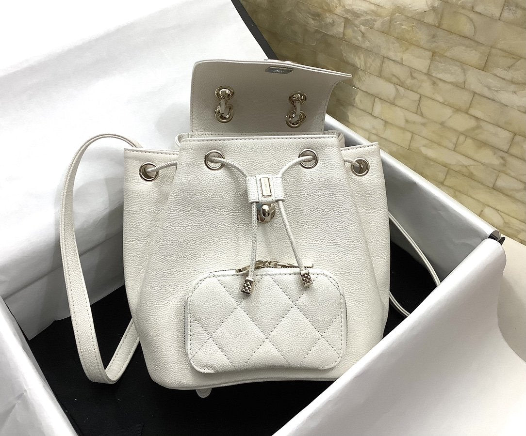 CHLSmall AfTop QualityTop Qualitynity Backpack White For Women, Women’s Bags 9.8in/25cm