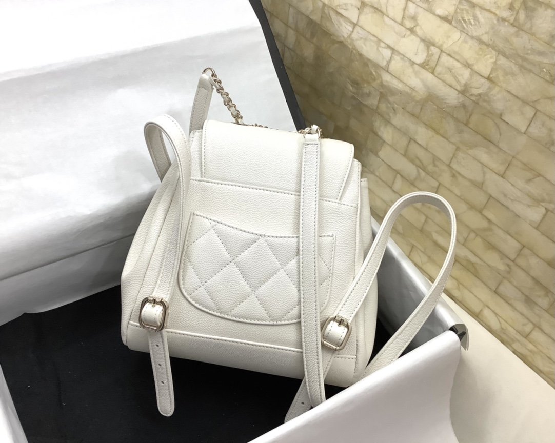 CHLSmall AfTop QualityTop Qualitynity Backpack White For Women, Women’s Bags 9.8in/25cm