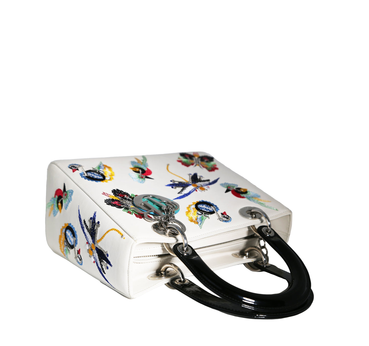 Dior Medium Lady Smooth Calfskin Animals Embroidery