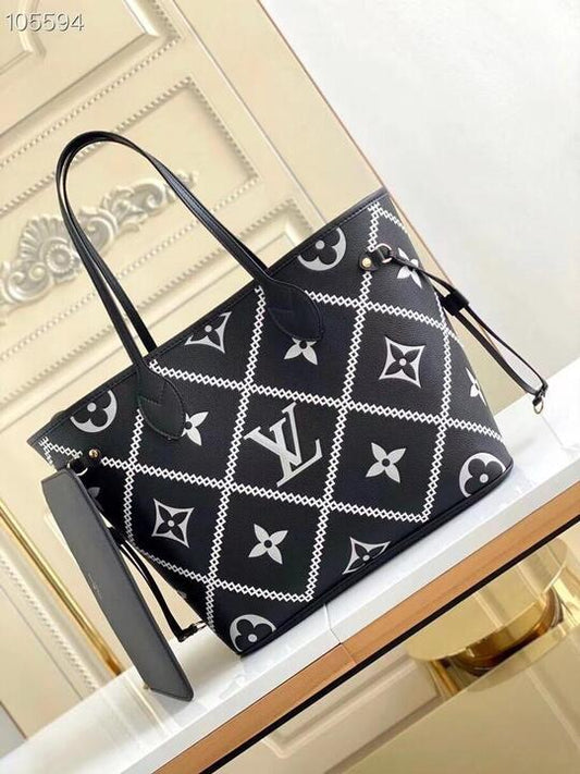Top Quality Neverfull MM Monogram Empreinte Black For Women,  Tote Bags 12.2in/31cm Top Quality M46040