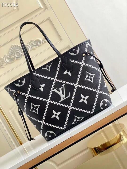 Top Quality Neverfull MM Monogram Empreinte Black For Women,  Tote Bags 12.2in/31cm Top Quality M46040
