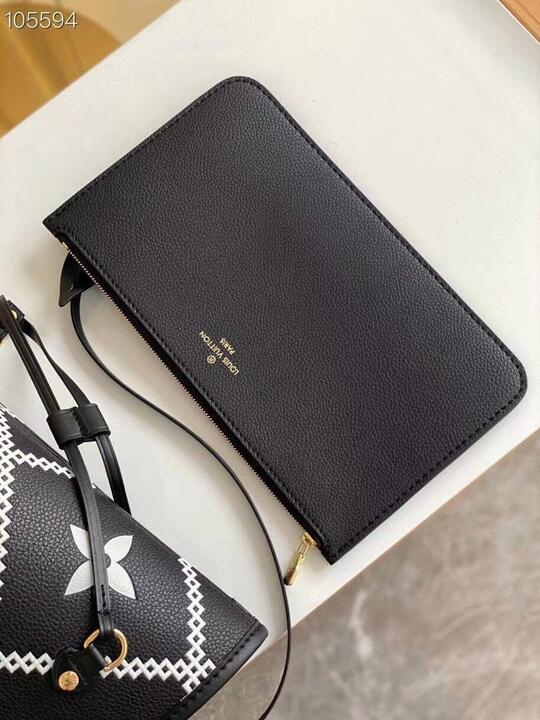 Top Quality Neverfull MM Monogram Empreinte Black For Women,  Tote Bags 12.2in/31cm Top Quality M46040
