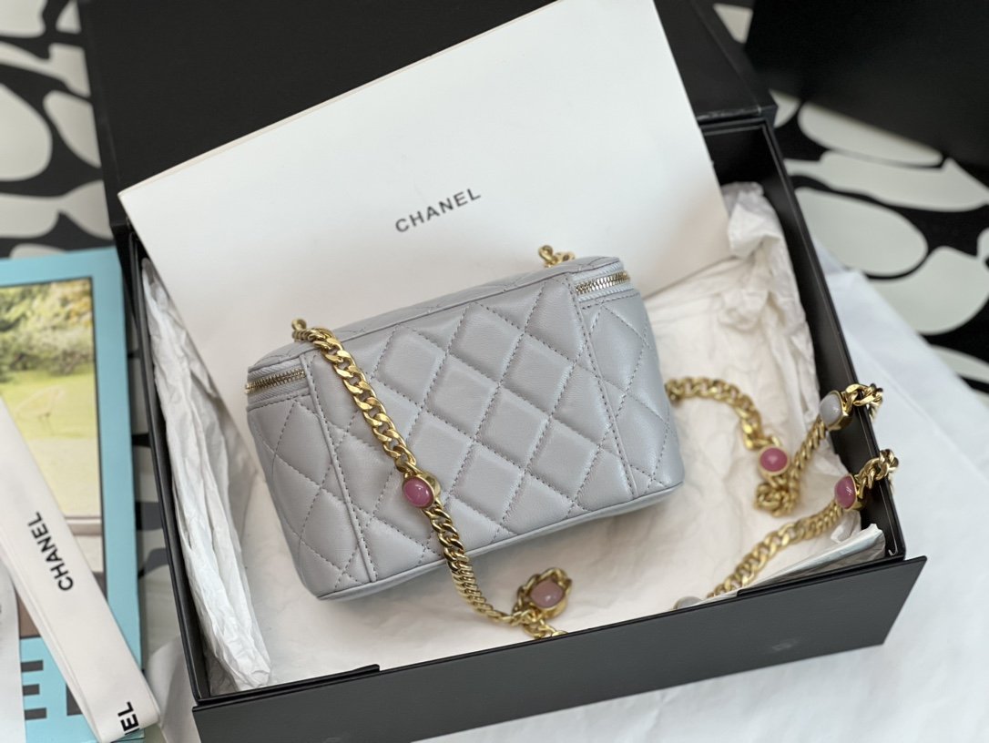 CHLVanity With Chain Gray For Women Bags 6.2in/16cm