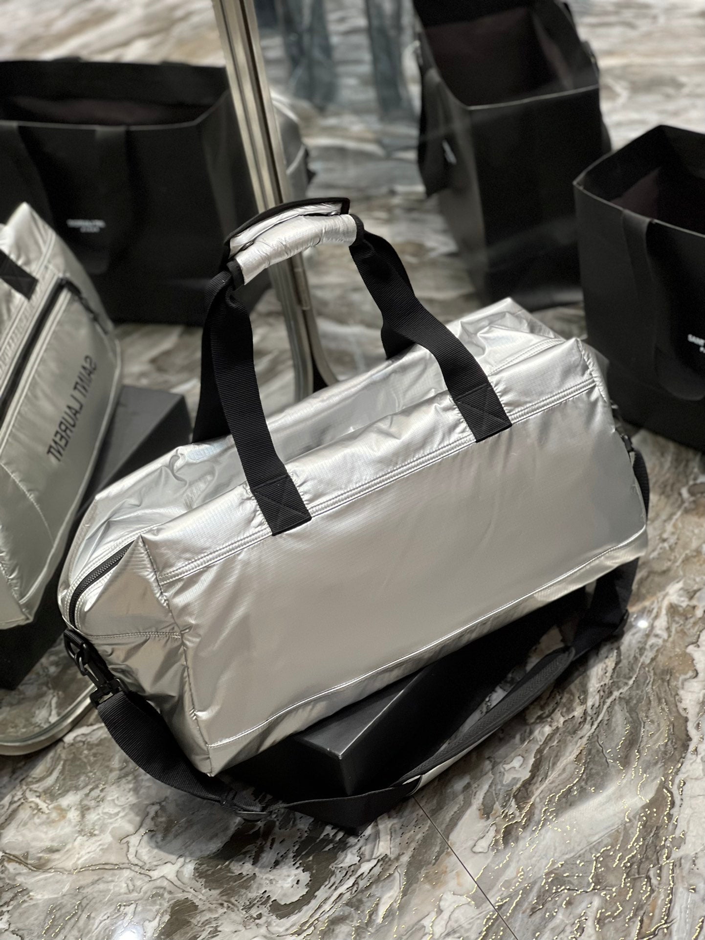 YSSL Nuxx Duffle Sliver For Women, Women’s Bags 19in/50cm YSL
