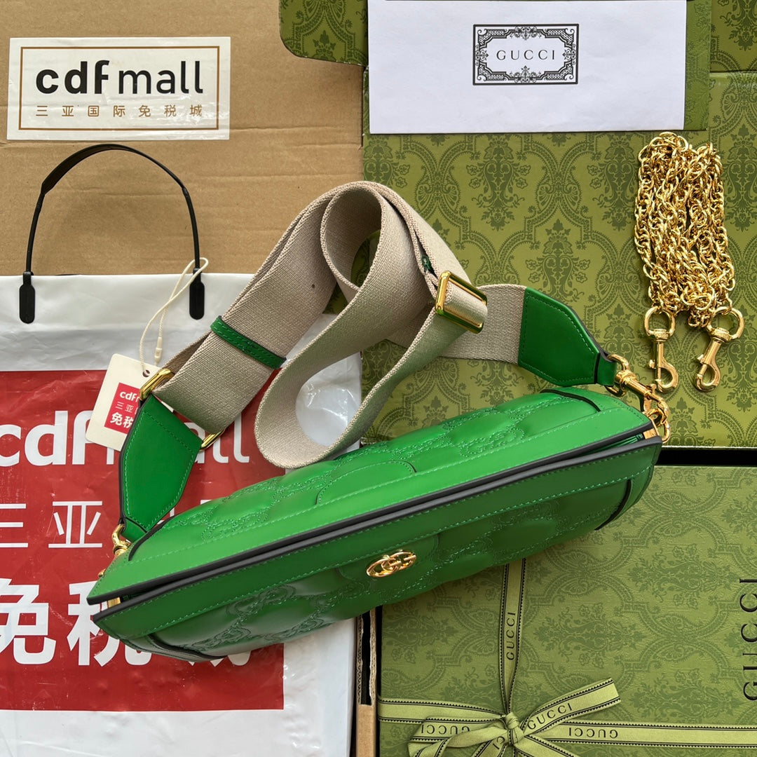 gg Matelassé Small Bag Green For Women, Women’s Bags 10in/26cm gg‎