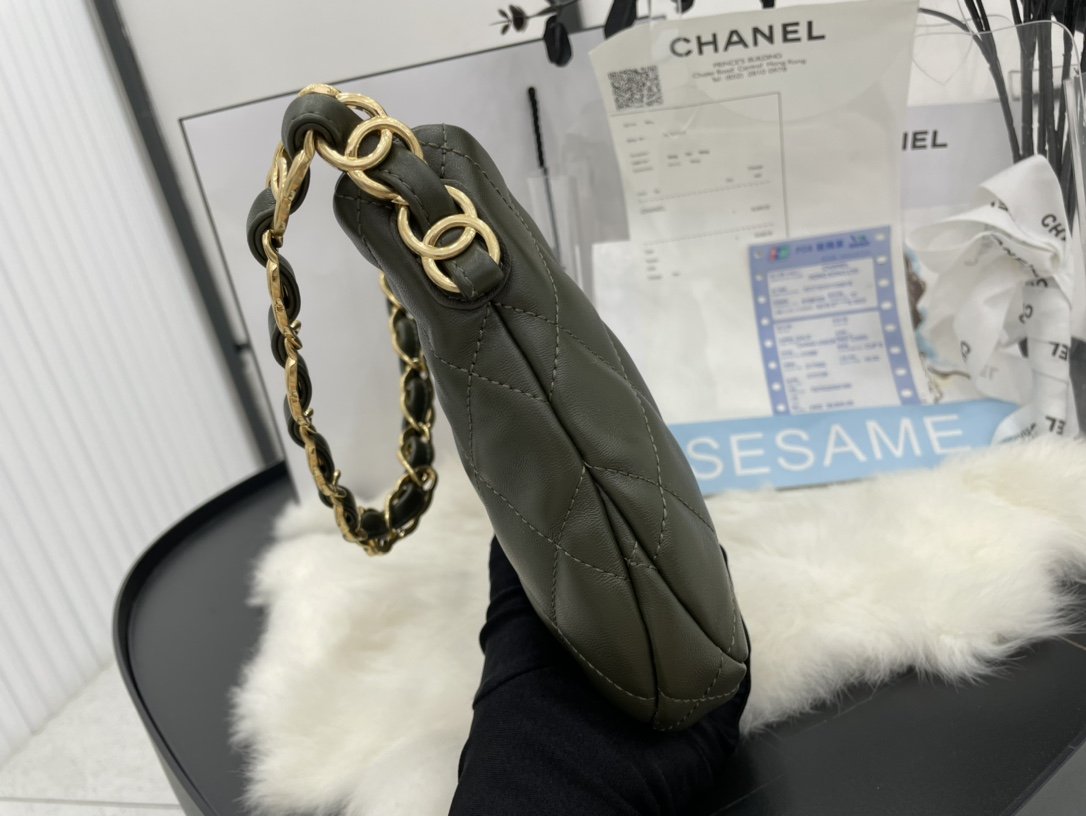CHLHobo Handbag Emerald Green For Women, Women’s Bags 9in/24cm