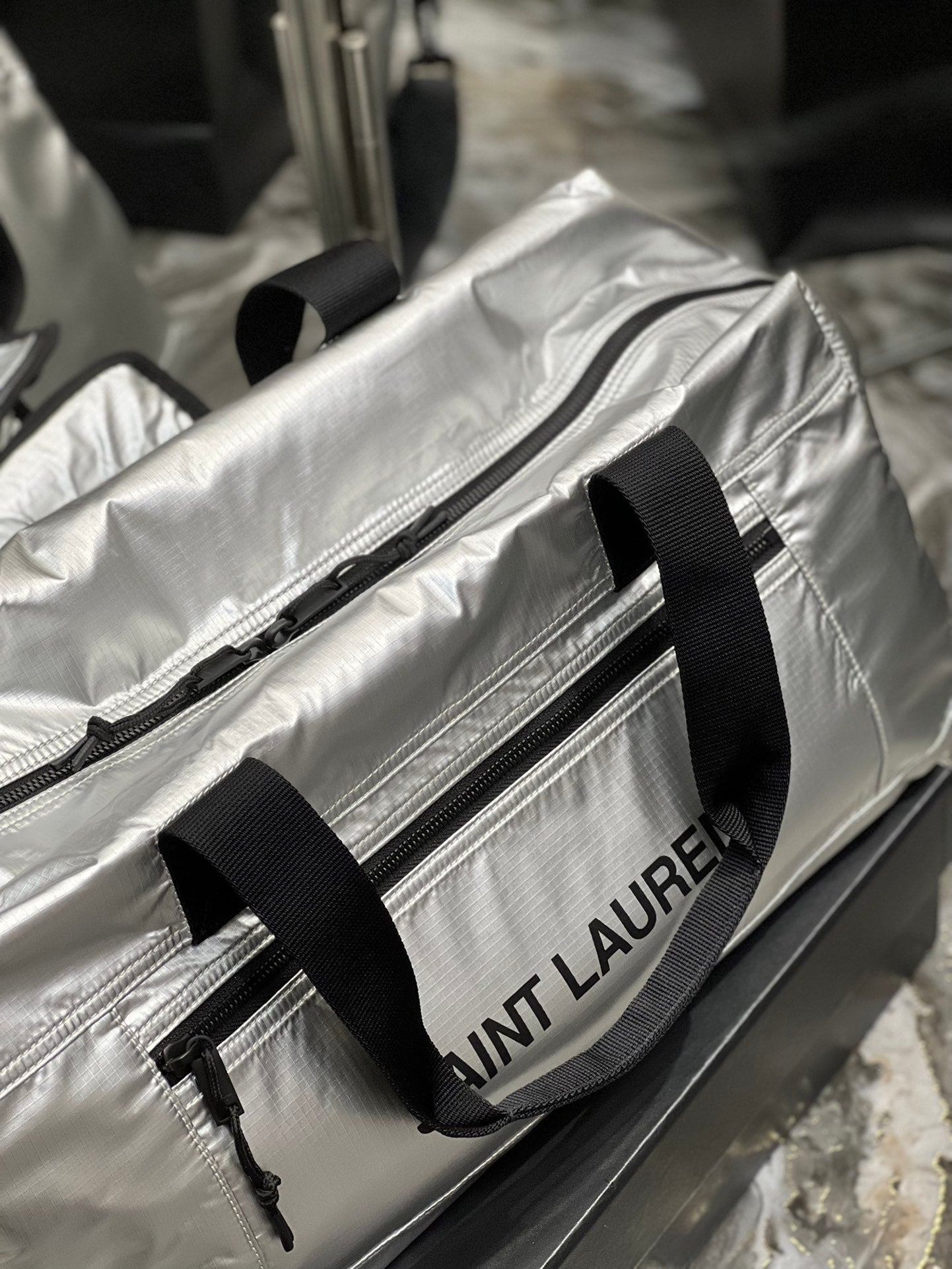 YSSL Nuxx Duffle Sliver For Women, Women’s Bags 19in/50cm YSL