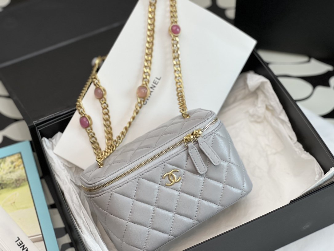 CHLVanity With Chain Gray For Women Bags 6.2in/16cm