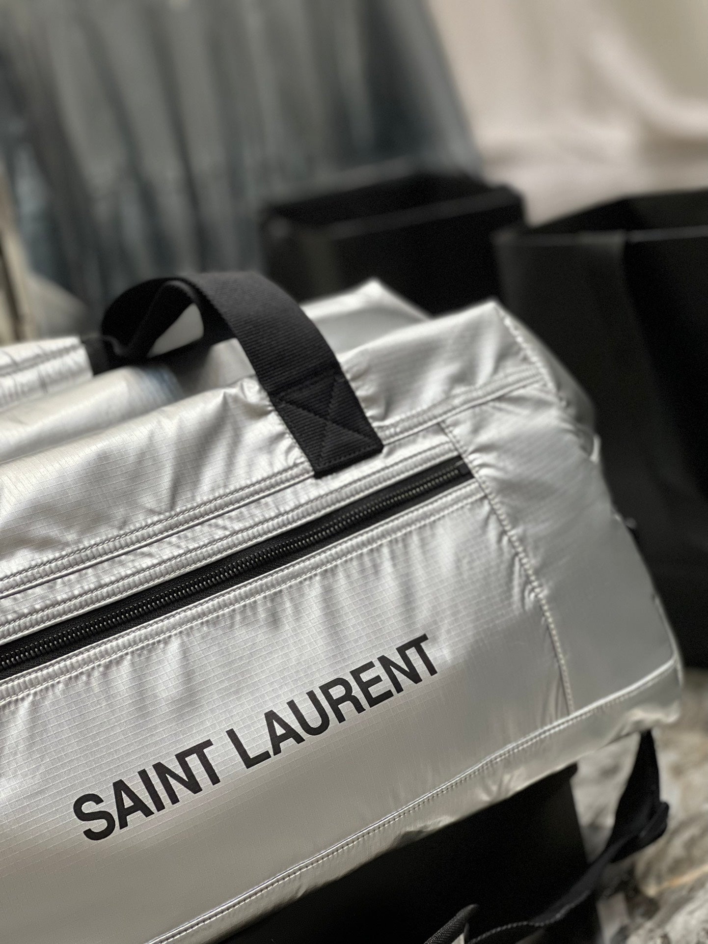 YSSL Nuxx Duffle Sliver For Women, Women’s Bags 19in/50cm YSL