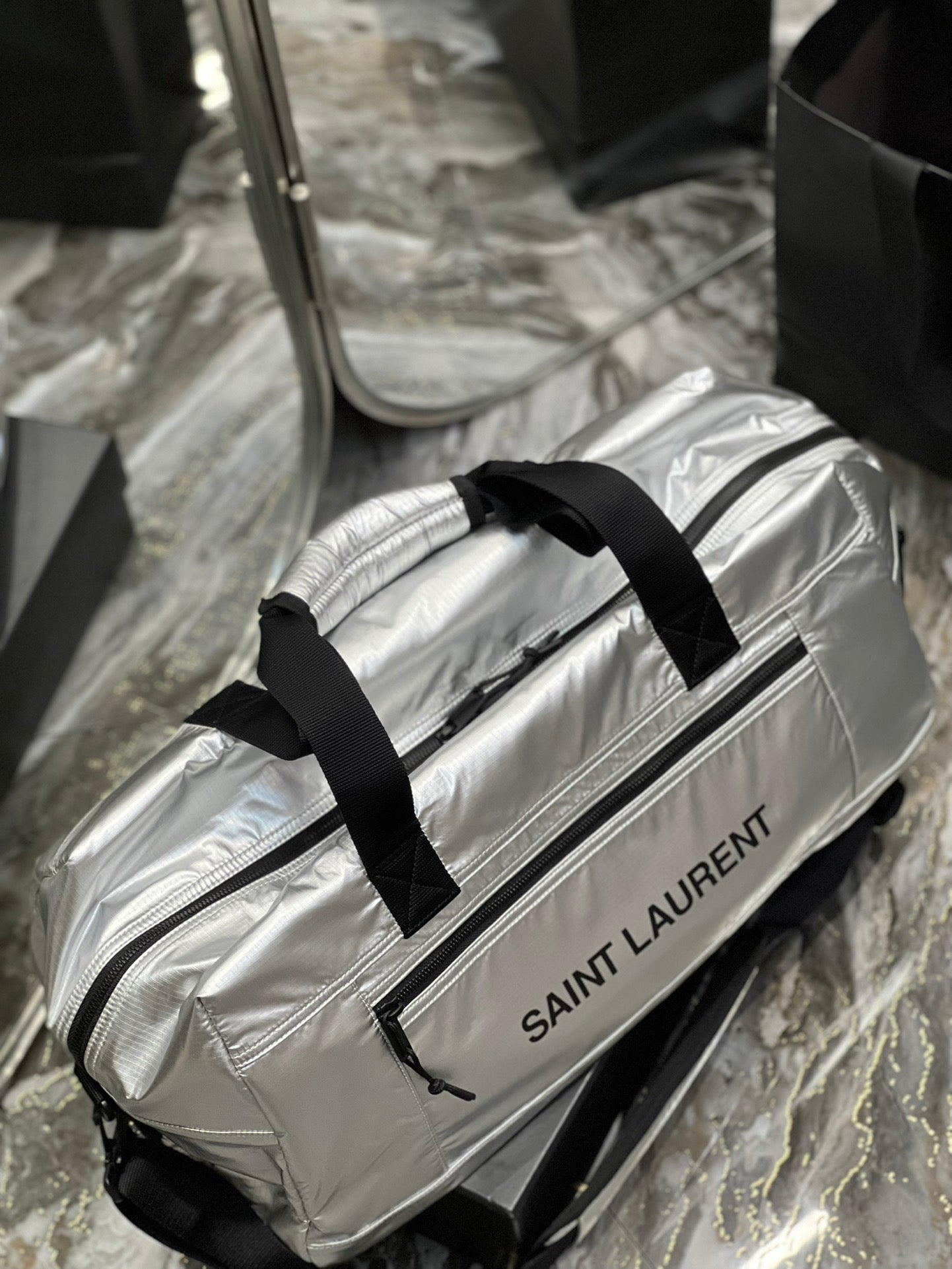 YSSL Nuxx Duffle Sliver For Women, Women’s Bags 19in/50cm YSL