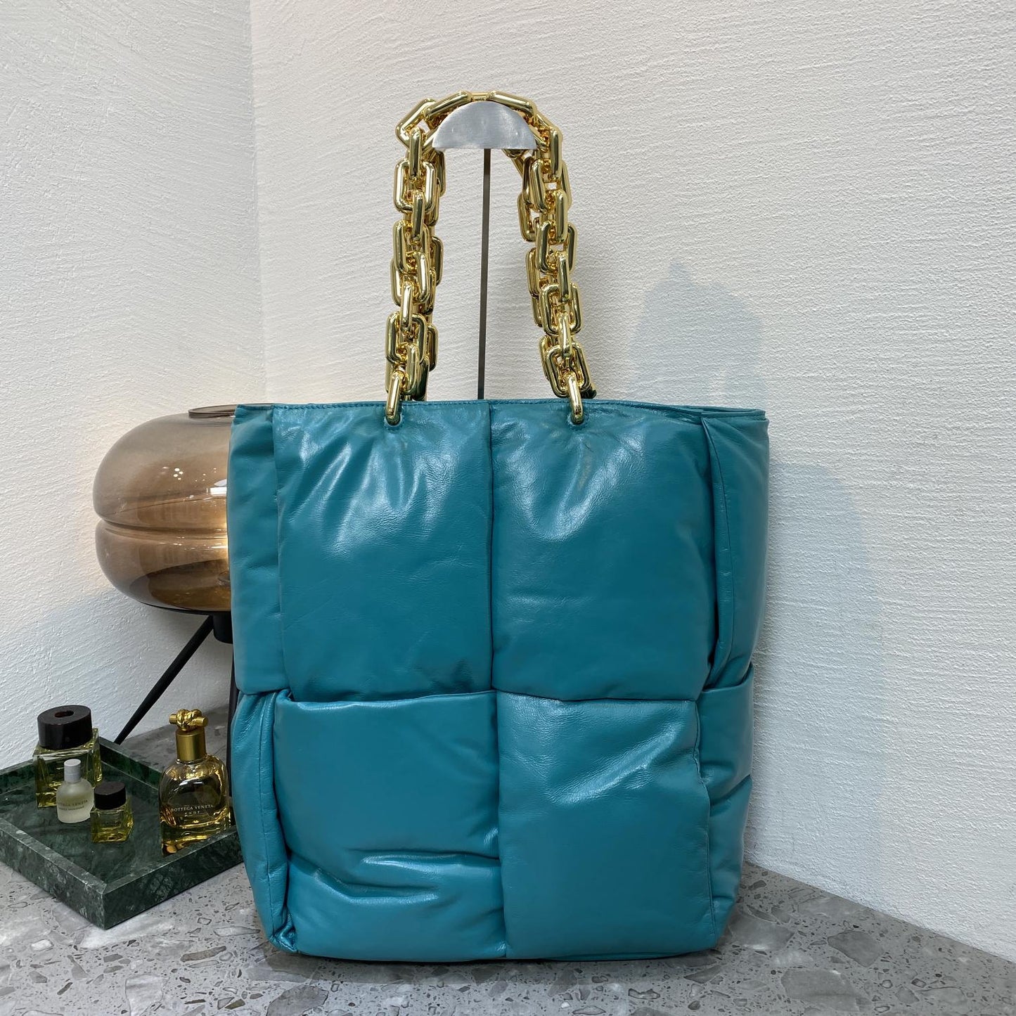 Top Quality Handle Bag Blue, For Women, Bags 15.8in/40cm