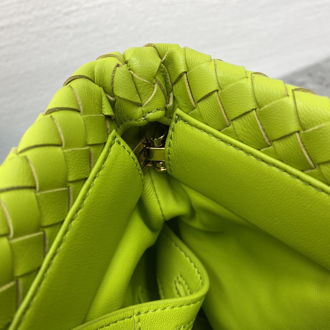 Top Quality Intrecciato Shoulder Bag Neon Green, For Women, Women’s Bags 10.2in/26cm