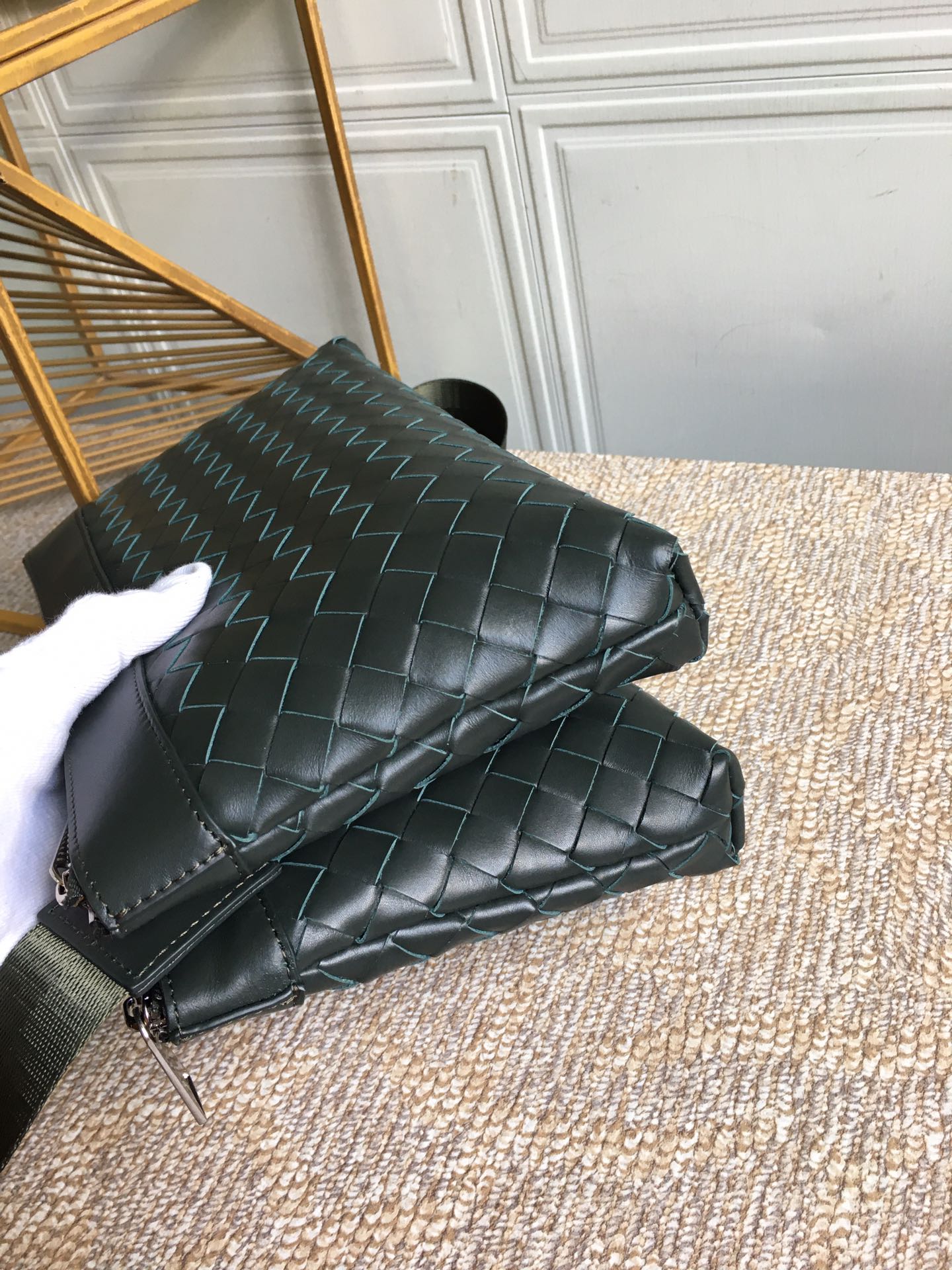 Top Quality Classic Intrecciato Green, For Women, Women’s Bags 10.2in/26cm