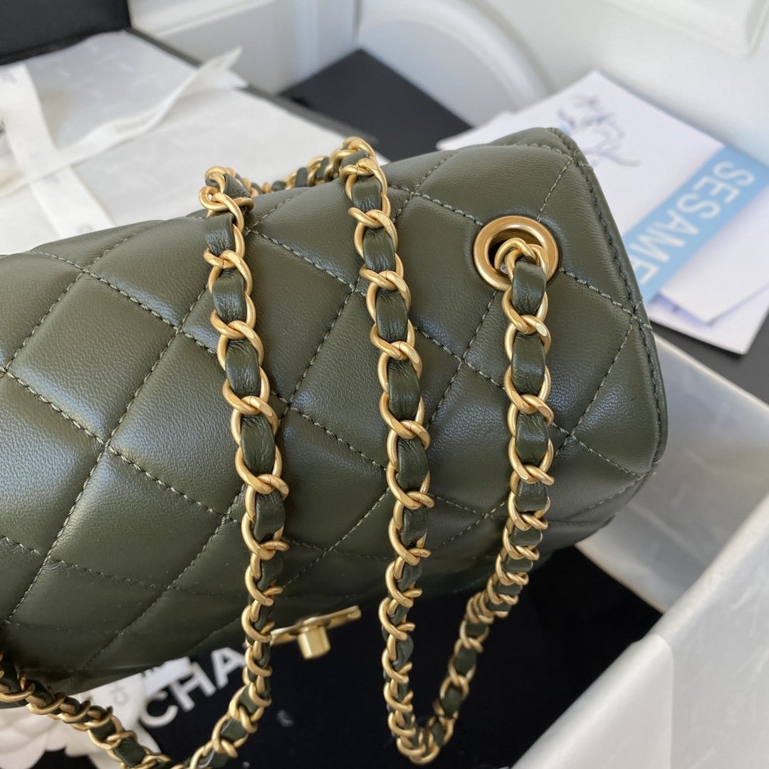 CHLMini Top Qualityap Bag Dark Green For Women Bags 6.7in/17cm