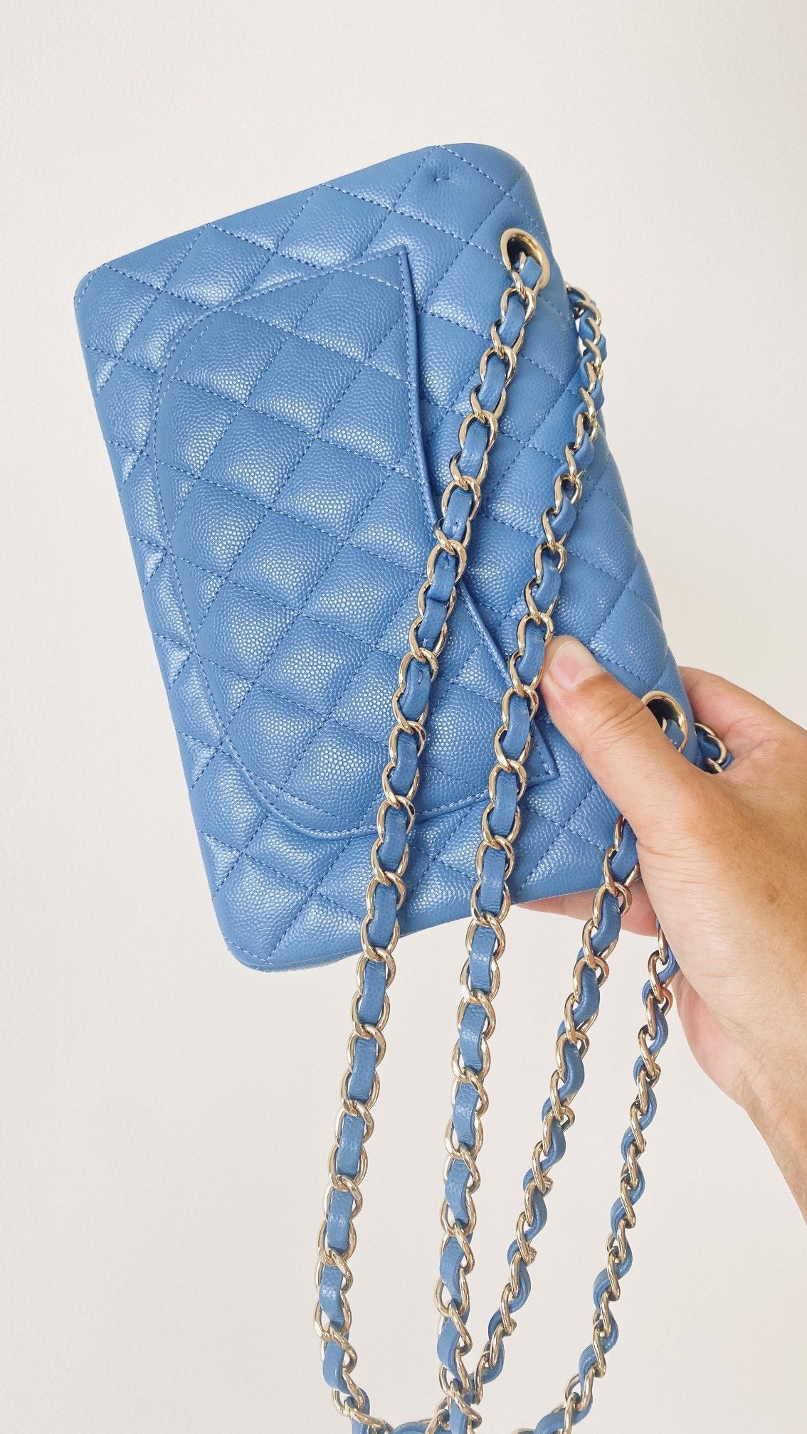 CHLSmall Classic Handbag Blue For Women, Women’s Bags 9.1in/23cm