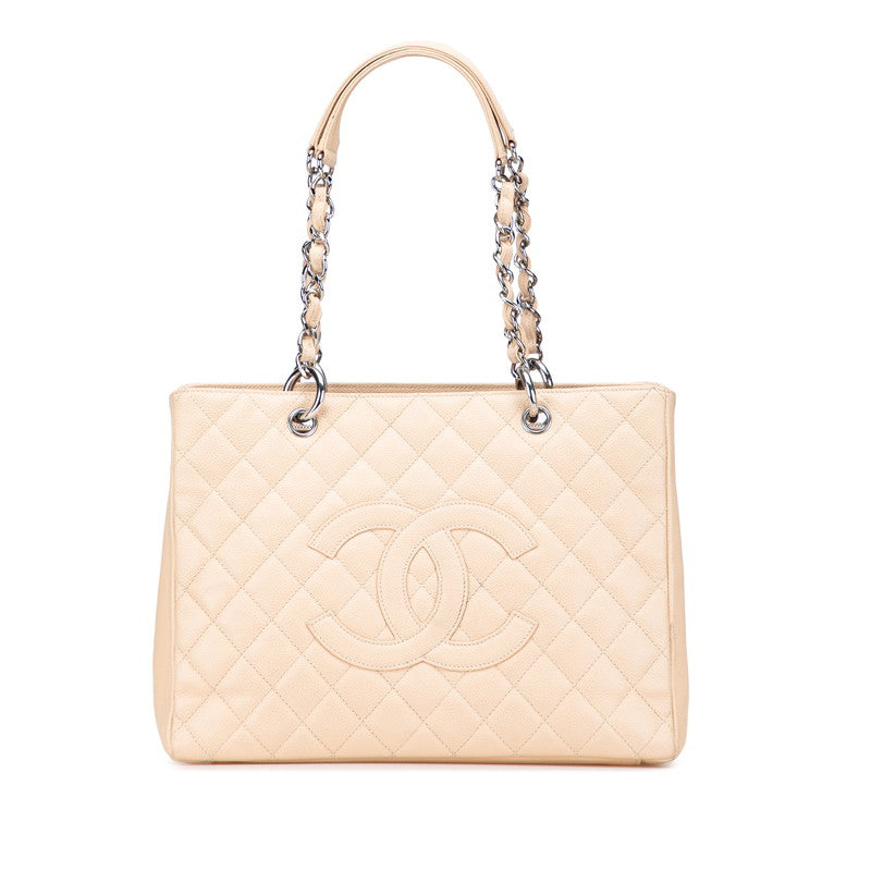 Chanel Coco Mark Matelassé Caviar Skin Chain Tote Bag