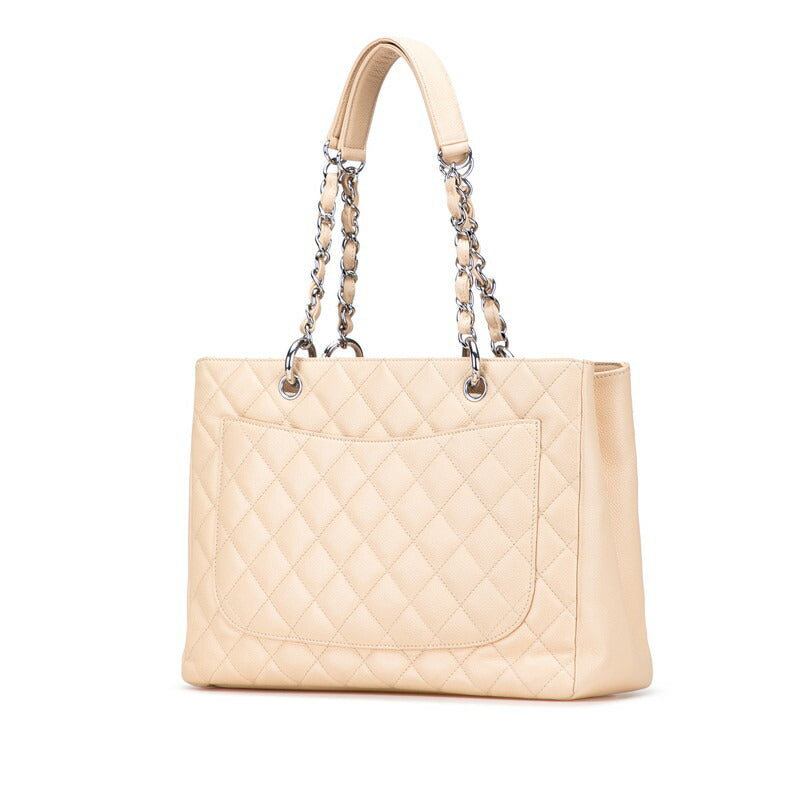 Chanel Coco Mark Matelassé Caviar Skin Chain Tote Bag