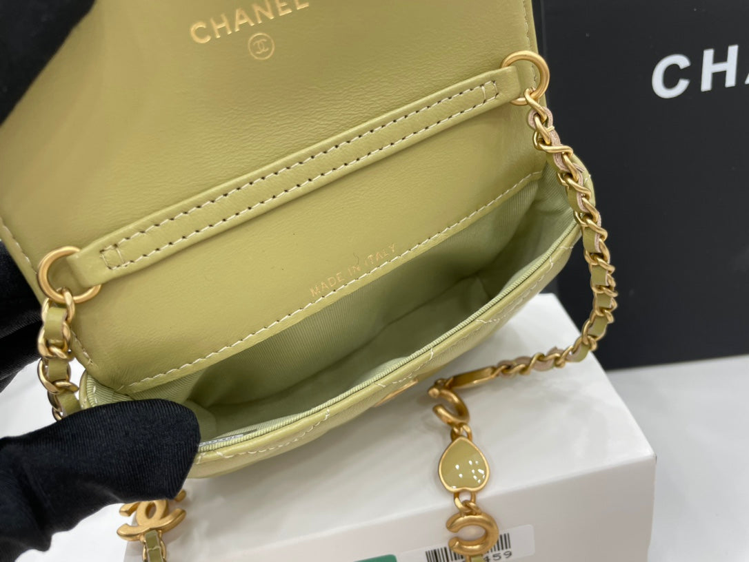CHL Classic Top Qualitystressed Green For Women Bags 4.7in/12cm