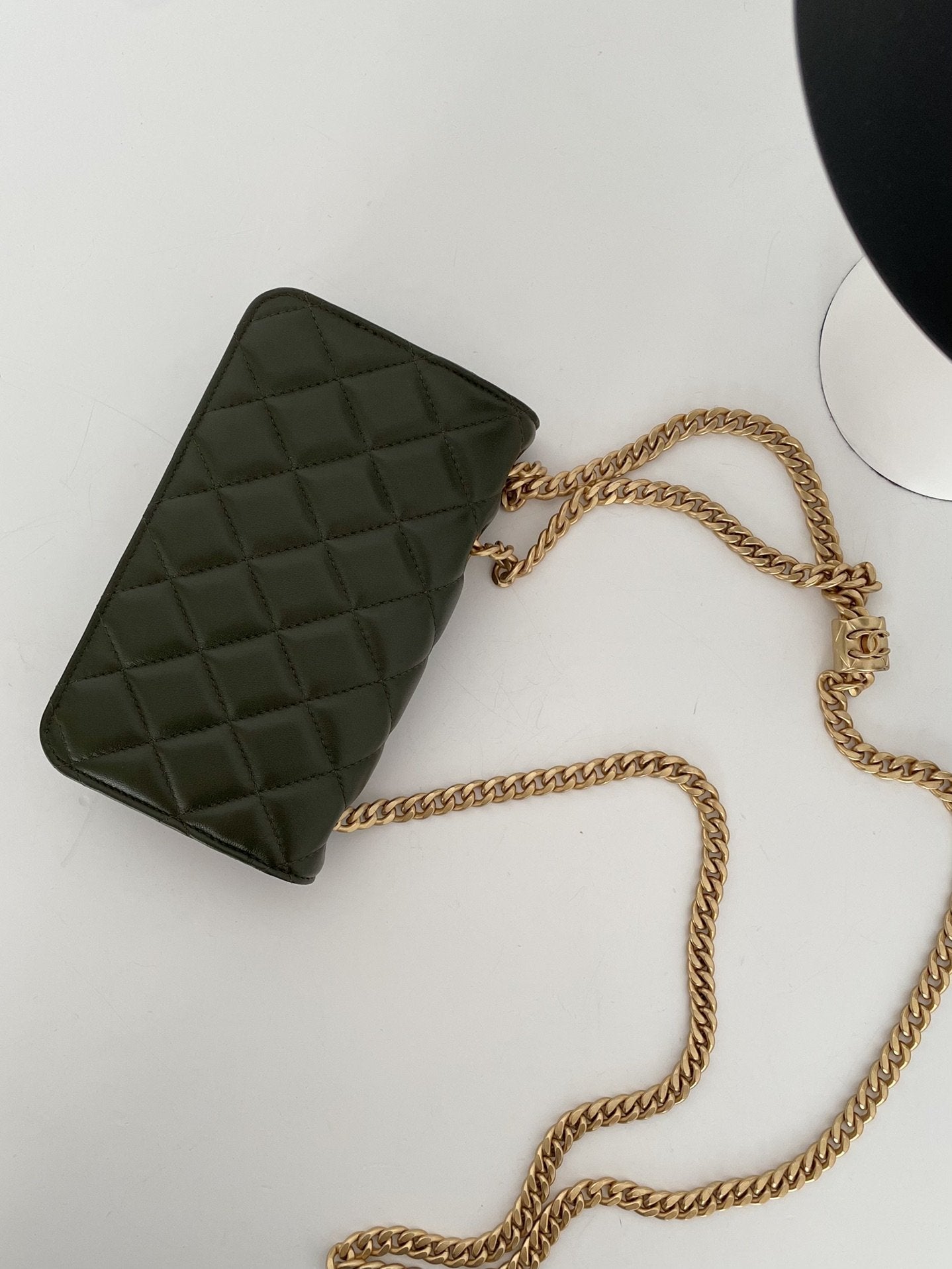 CHLWallet With Strap Dark Green For Women, Women’s Bags 6.7in/17cm