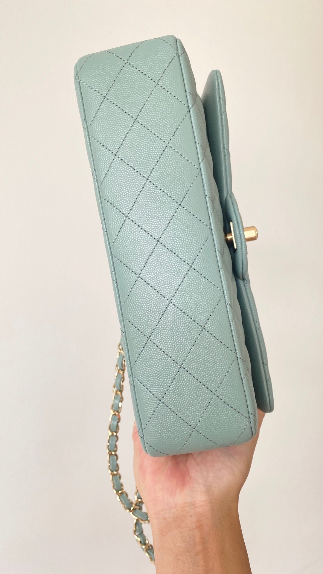 CHLSmall Classic Handbag Light Green For Women Bags 9.1in/23cm