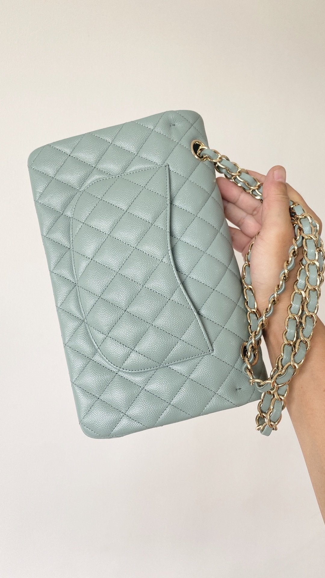 CHLSmall Classic Handbag Light Green For Women Bags 9.1in/23cm