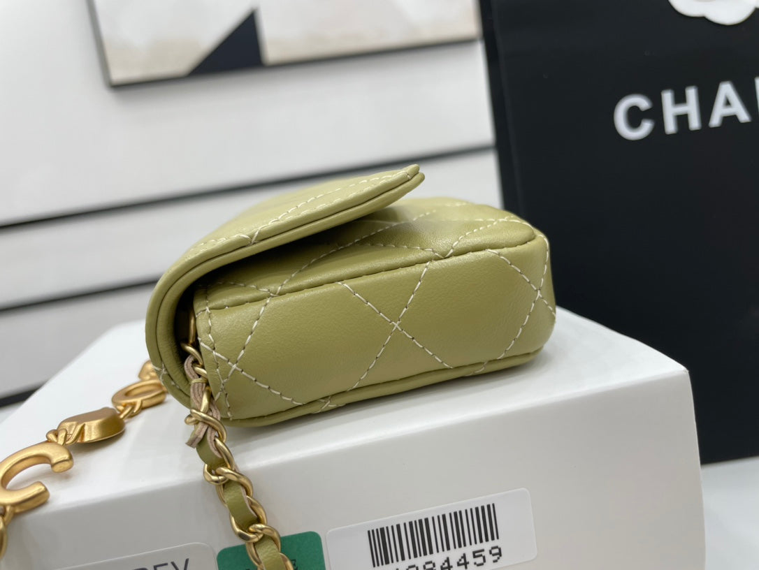 CHL Classic Top Qualitystressed Green For Women Bags 4.7in/12cm